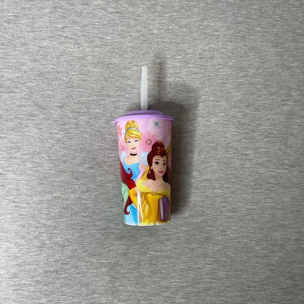 Zak Designs Disney Princesses 16 Oz. Sports Tumbler w/Lid and Straw